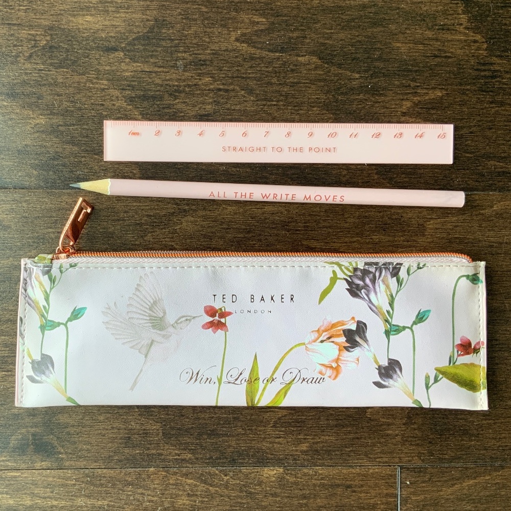 TED BAKER Stationary Set Pink Floral